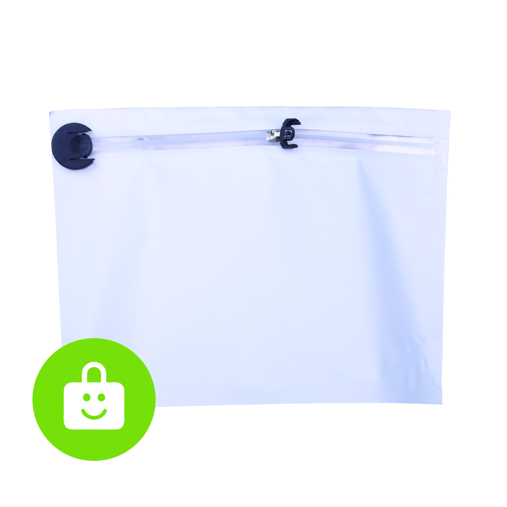 stand up pouch with child resistant zipper