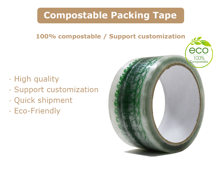 Ecofriendly Compostable And Biodegradable Adhesive Tape for Carton