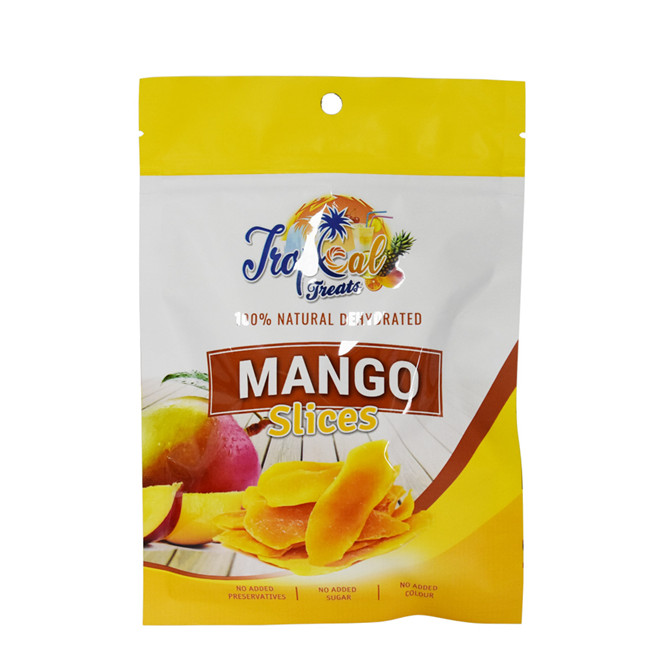 Cheap bright finish custom printed ziplock bags with hang hole for food